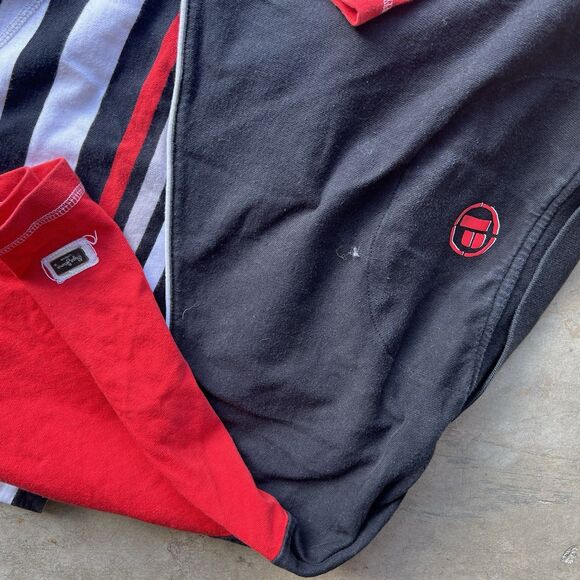 Y2K/2000s PEPE JEANS STRIPED SKATER RED POLO SHIRT 4XL Y2k AOP - Picture 3 of 3